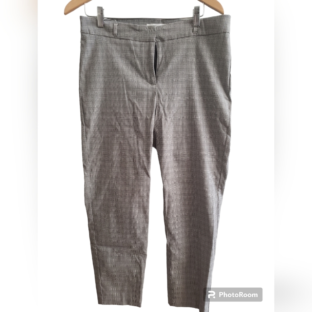 89th & Madison Plaid Career Trouser Ankle Length GUC Size 12